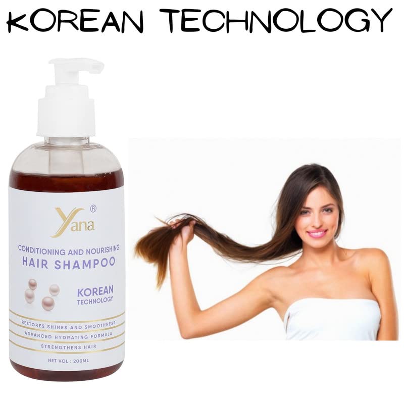שמפו שיער של יאנה עם שמפו צמחי מרפא טכנולוגי קוריאני ומרכך לנשים