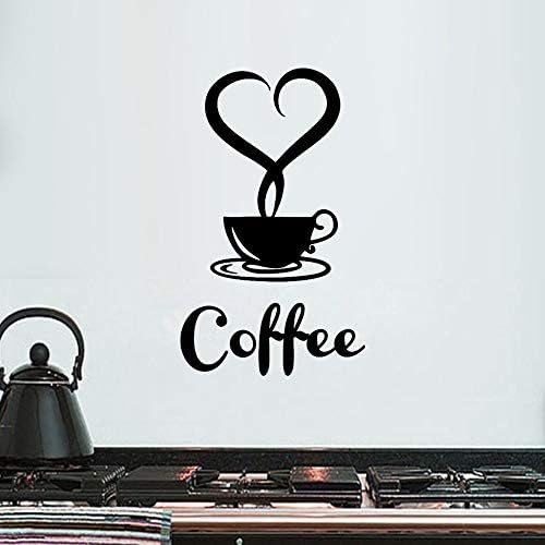 עצבני מוטיבציה מדבקות קיר מדבקה יפה קפה אמנות ספלי ויניל עיצוב קפה קיר הגעה מדבקות תה בית תפאורה