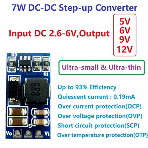 Eletechsup 7W מיני 2.6-6V עד 9V DC DC Boost Boost Step-Up Boar