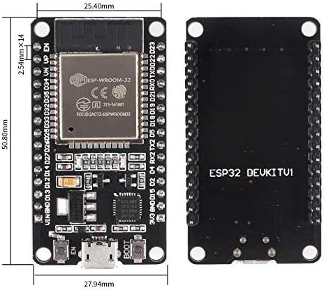 AOKIN ESP32 ESP-WROW-32 לוח פיתוח 2.4 GHz WiFi ו- Bluetooth Culy Cores Microcontroller ESP-Wrow-32
