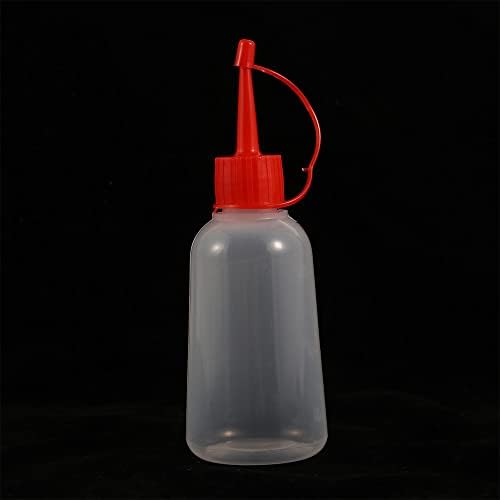 100 מיליליטר פלסטיק שקוף קצה המוליך בקבוק, פלסטיק לסחוט בקבוק עם טיפ כובע למטבח מלון תבלין ספקי