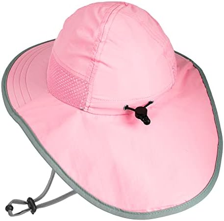כובע שמש של תינוק ומשקפי שמש, דלי הגנה מפני תינוקות של תינוקות UPF 50+, כובע חוף פעוטות עם שוליים