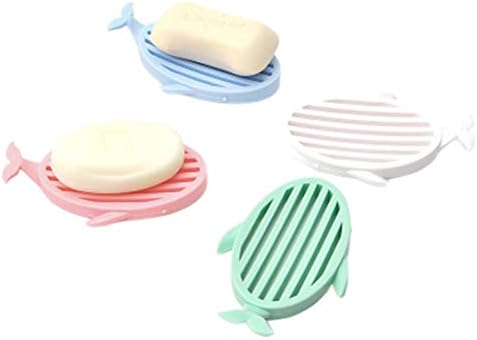 CABILOCK 4 יחידות סבון סבון סבון סבון סבון צורת סבון קופסת סבון סבון