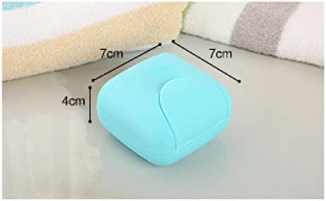 קופסת סבון פלסטיק בעבודת יד HFGN עם מכסה עם אבזם נעילה אטם קופסת סבון ניידת לבנה