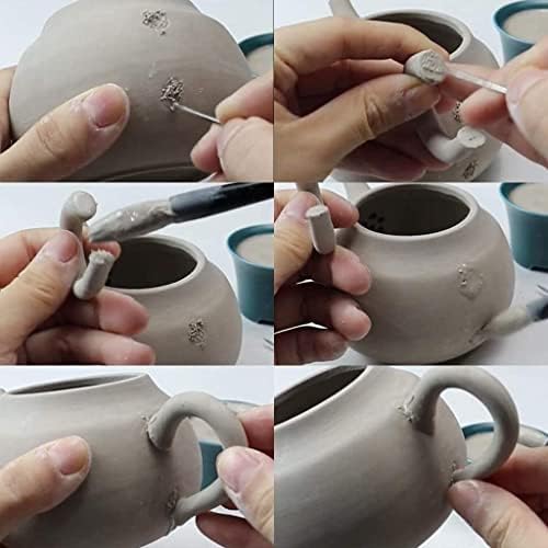 Welliestr 1 סט תלת גבס כוס גבס תבניות קרמיקה סיר תה כוס בוץ ידית בוץ עובש Diy Craft Art עובש שפל ועובש דבוש,