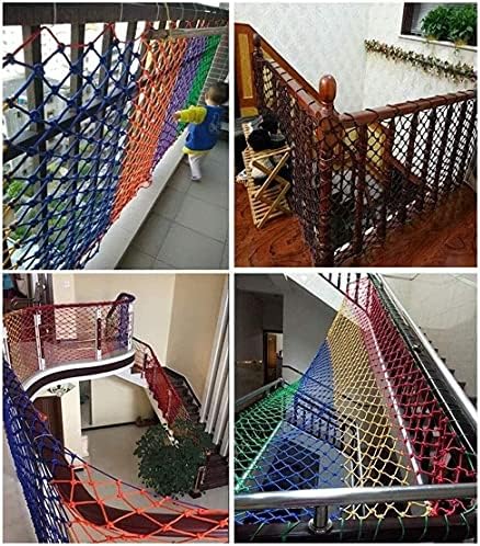 רשת רכבות בטיחות לילדים במדרגות, תליית צבע תליית צבע קישוטים תלויים דקורטיביים רשת גינה רשת רכב עכביש מטען נטו