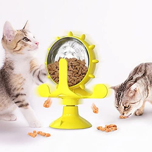 Oyalma 360 ° מצחיק סובב טחנת רוח מסתובבת מקניט חתול חיית מחמד ריפוי עצמי הקלה על דליפת אוכל שעמום 2021-37233