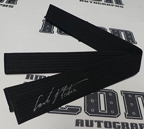 קרלוס ניוטון חתום חגורה שחורה באס בקט COA UFC Pride FC חתימה 17 31 38 - מוצרים שונים של UFC חתימה