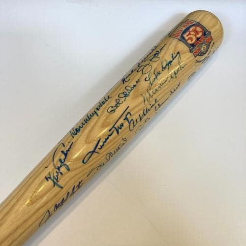 טד וויליאמס ווילי מייס היכל התהילה אגדות אגדות חתמו עטלף בייסבול 29 SIG PSA DNA - עטלפי MLB עם חתימה