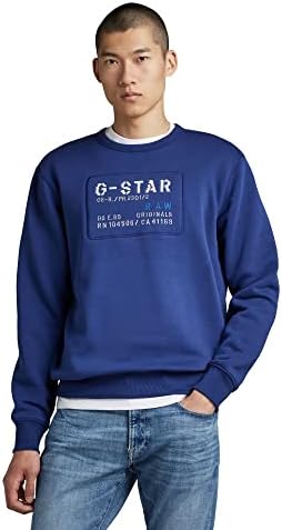סווטשירט צוואר גרפי גולמי של G-Star גולמי