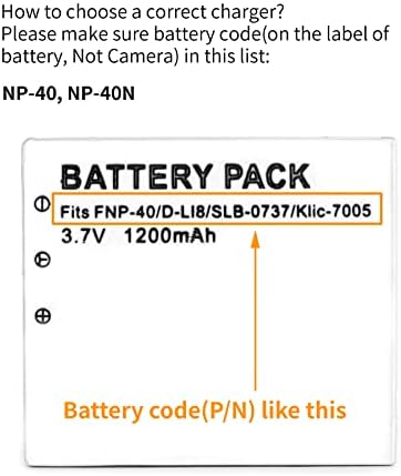 NP-40 מטען USB LCD עבור Fujifilm Finepix F402, F403, F420, F455, F460, F470, F480, F610, F650,
