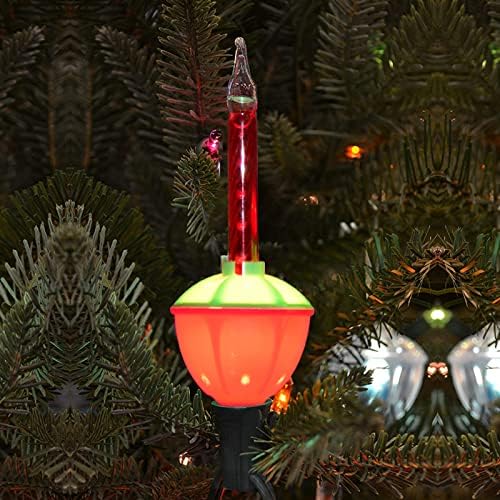 חג המולד בועת החלפת נורות, 4 חבילה בציר ססגוניות בועת מחרוזת אור נורות מסורתית בועת אור נורות עבור