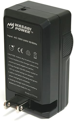 WASABI סוללה ומטען עבור SANYO DB-L80, DB-L80AU, VPC-CA100, VPC-CA102, VPC-CG10, VPC-CG100,