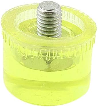 קצה פטיש פלסטיק ראש חוט 8 ממ להחלפה 30 ממ קוטר צהוב בהיר(פונטה דה מרטילו דה פלאצ ' סטיקו דה קאבזה דה