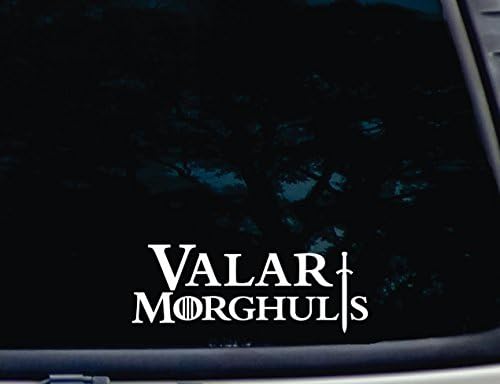 Valar Morghulis - 8 x 3 Die Cut מדבקה/מדבקה לחלונות, מכוניות, JDM, משאיות, פגושים, ארגזי כלים,