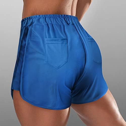 בית קיץ לנשים מזדמן המותניים המותניים קצרים בירך עטוף ספורט מכנסיים חמים ישר מכנסי יוגה אתלטים רופפים עבור