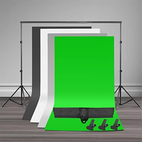 FZZDP Studio Studio LED Softbox ערכת תאורת תאורה רקע תמיכה בעמדת 4 רקע צבע לצילום צילום וידאו