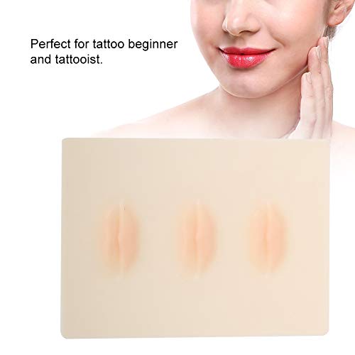 עור קעקוע עיסוק 3 יחידות 3 מיקרובליידינג עיסוק עור לשפתיים איפור קבוע גבות ושפתיים סיליקון עור