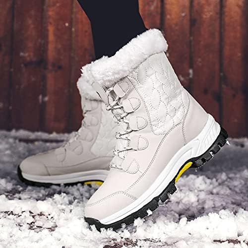 נשים שלג מגפי ארלדה קטיפה עגול בתוספת נעליים שטוח חם שרוכים לשמור הוכחת הבוהן מגפי מים שלג