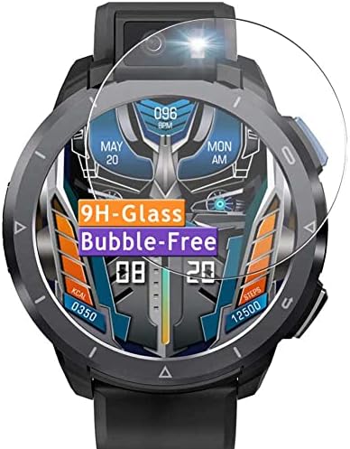 מגן מסך זכוכית מזג של Vaxson 3-חבילות, התואם ל- Kospet Optimus 2 Smart Watch Smartwatch 9H מגני מגן