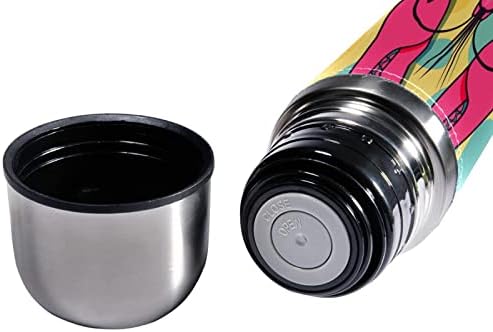 SDFSDFSD 17 גרם ואקום מבודד נירוסטה בקבוק מים ספורט קפה ספל ספל ספל עור מקורי עטוף BPA בחינם, איור סרטנים
