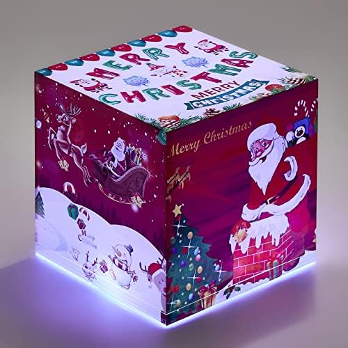 קופסת אור חג המולד עיצוב הבית LED LED UP קופסאות מתנה לחופשת קופסאות מקורה קופסאות אור חיצוניות לחג המולד