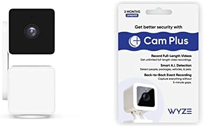 Wyze Cam Pan v3 מקורה/חיצוני IP65 מדורגת 1080p PAN/TILT/ZOOM Wi-Fi מצלמת אבטחה בית חכם עם ראיית