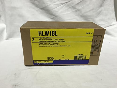 לוח הפאנל החשמלי של שניידר HLW1BL PNLBD 1.5 סיומת ריקה -3 EA לכל קופסה