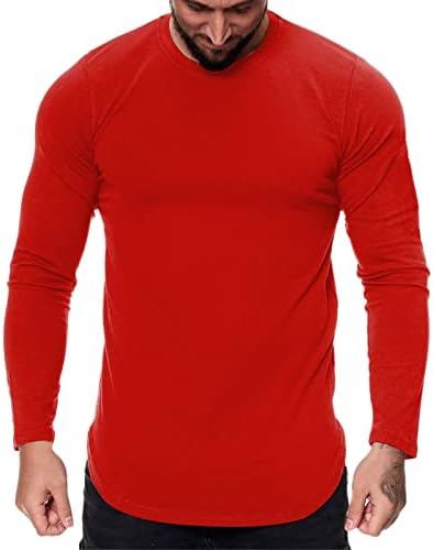 חולצות נופש לגברים קיץ מזדמן שרוול ארוך חולצות גרפיות גדולות במיוחד צוואר צוות רופף מהיר יבש חולצות מתגנדר