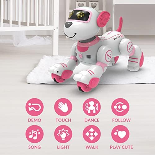 סטמטרון שלט רחוק רובוט כלב פעלולים רכב צעצוע לילדים בנים ובנות