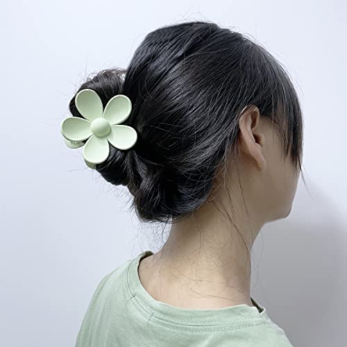 פרח שיער טופר קליפ 9 יחידות שיער קליפים עבור נשים בנות, מט החלקה סיכות, חמוד שיער קליפים גדול שיער טופר