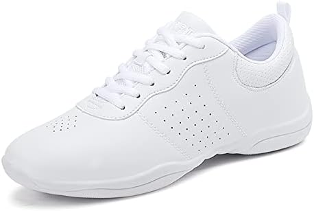 בנות לבן לעודד נעלי נוער מעודדות ריקוד נעלי אימון תחרות לנשים הליכה סניקרס