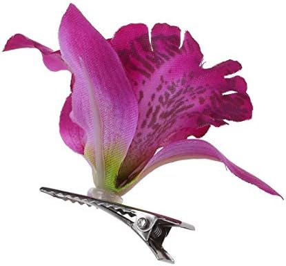 פולאבו סביר סחלב פרח שיער קליפ-חדש כלה חתונה סחלב פרח שיער קליפ סיכת נשים בנות אביזרי 1 יחידות סגול