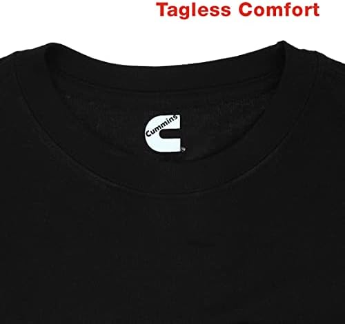 חולצת טי סטנדרטית של שרוול ארוך של קאמינס, שחור, XL