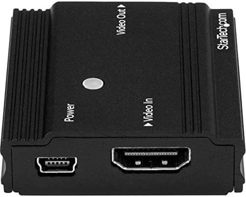 Startech.com 115 ft. 4K HDMI Extender - HDMI Extender - עד 4K60 - מגבר/בוסטר - HDMI למאיץ HDMI, שחור