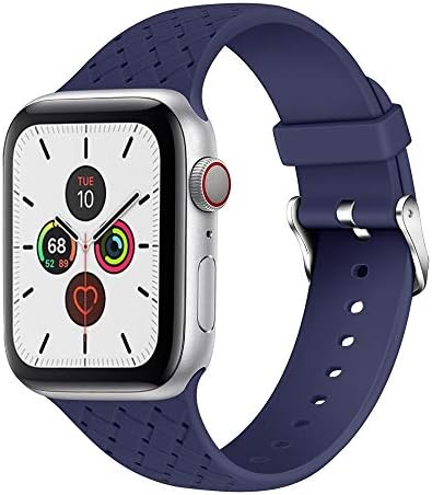 תואם להקות Apple Watch 44 ממ 42 ממ 40 ממ 38 ממ רכות סיליקון רכות IWatch להקות החלפת להקות ספורט לסדרת
