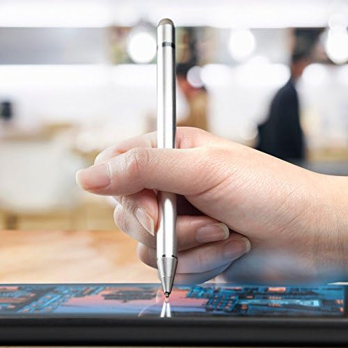 עט חרט בוקס גלוס תואם ל- LG X מטען - חרט פעיל אקטיבי, חרט אלקטרוני עם קצה עדין במיוחד למטען LG X - כסף