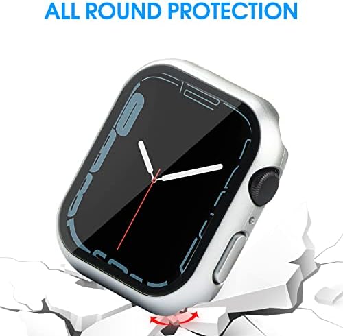 Tiorecime 28 מארז חבילה לסדרת Apple Watch 3/2/1 38 ממ עם מגן מסך זכוכית מחוסמת, כיסוי מגן קשה של מחשב קשיח דקיק