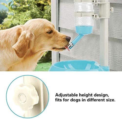 כלב מים בקבוק קערה, באופן אוטומטי האכלת מים גובה מתכוונן מתקן עבור כלב חתול