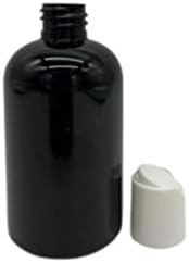 חוות טבעיות 4 גרם שחור BOSTON BPA בקבוקים בחינם - 8 מכולות ריקות למילוי ריק - שמנים אתרים מוצרי ניקוי - ארומתרפיה