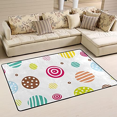 שטיחים גדולים של שטיחי אזור רך נקודות חמודות חמודות משתלת שטיח פליימאט לילדים משחק חדר שינה חדר סלון