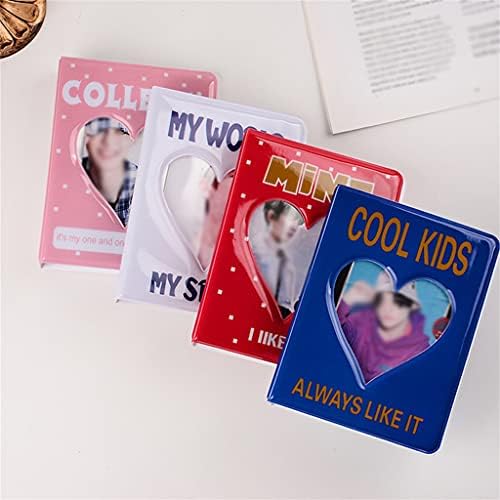 MHYFC אלבום אלבום כרטיסים אחסון קבלת אחסון Hollow Love Love Heart Photo Card Card Card Card Holder