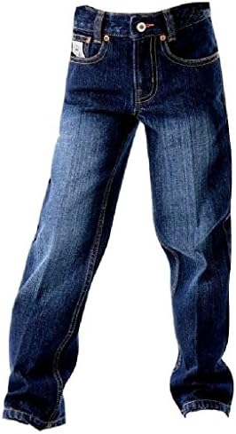 סינץ 'בנים לבן תווית ג' ינס רגיל