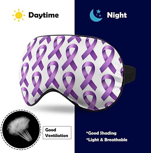 מודעות סגולה סרט מסכות עיניים רכות עם רצועה מתכווננת קלה משקל נוח מכסה עיניים לשינה
