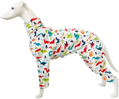 בגדי גרייהאונד - כלב כותנה רכה גולף גולף סרבל סרבל דינוזאור חולצה אפוד שרוול ארוך סווטשירט פיג'מות