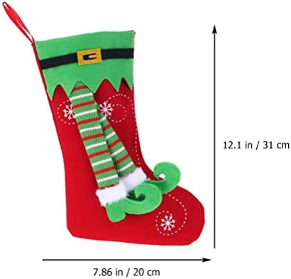 מתנות חג המולד גרב איילים רגל מתנת תיק גרביים בצורת סוכריות תיק חג המולד לטפל מחזיק המפלגה טובות עבור מסיבת חג