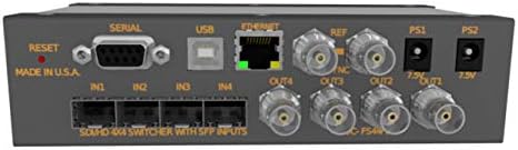 מתג מטריקס MSC-FS44FBL 4 קלט SFP 4 BNC פלט 3G-SDI MINI מתג עם לוח כפתור