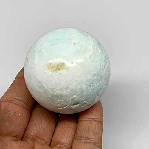 Watangems 179.8 גרם, 2 כדורי קלציט כחולים טבעיים טבעיים מינרל קריסטל כדור, אנרגיה רייקי, אבן ריפוי, אוסף,