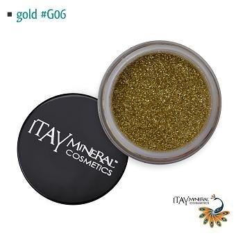 Itay Beauty Mineral Mineral Face and Body Glitter Golt
