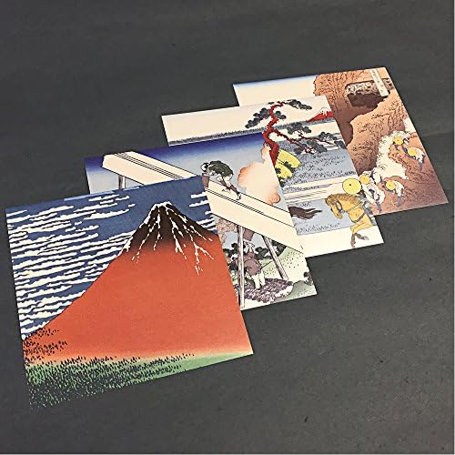 נייר אוריגמי של Gishodo OR-1, 5.9 אינץ ', Ukiyo-e אוריגמי, הוקוסאי, 36 צפיות של פוגאקו